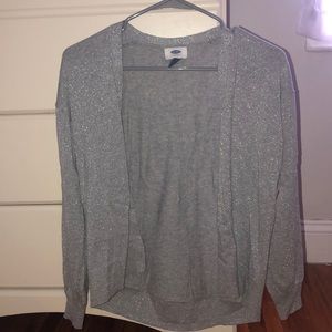 Old Navy silver sparkly cardigan
